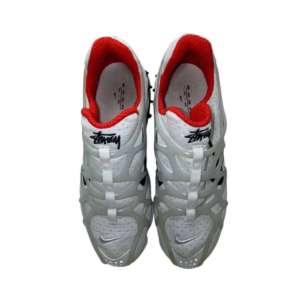 Size 7 - Stussy x Nike Air Zoom Spiridon Kukini White